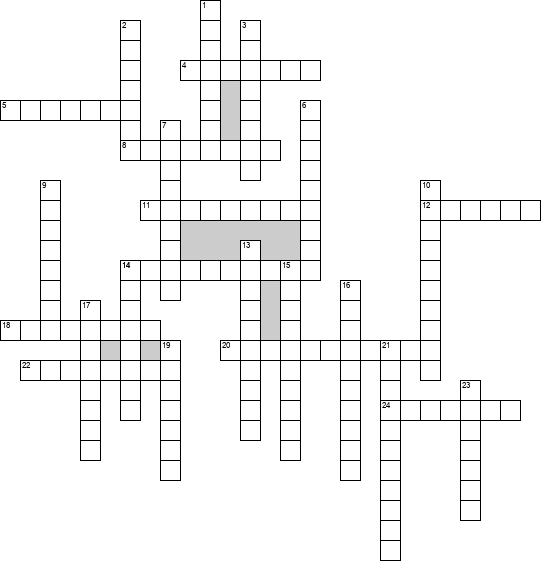 Кроссворд по предмету биологии - на тему '5 класс'