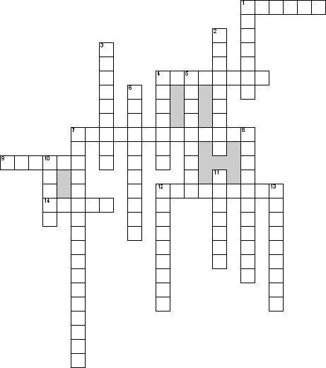 Кроссворд по предмету языкознанию - на тему 'Термины на "А"'