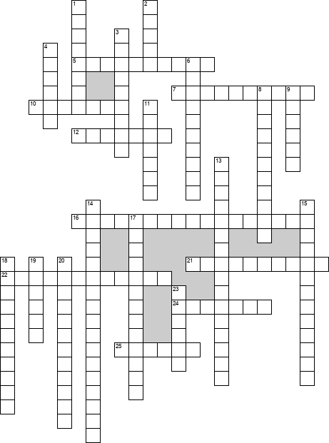 Кроссворд по предмету охране труда - на тему 'Влияние климата на безопасность и гигиену труда'