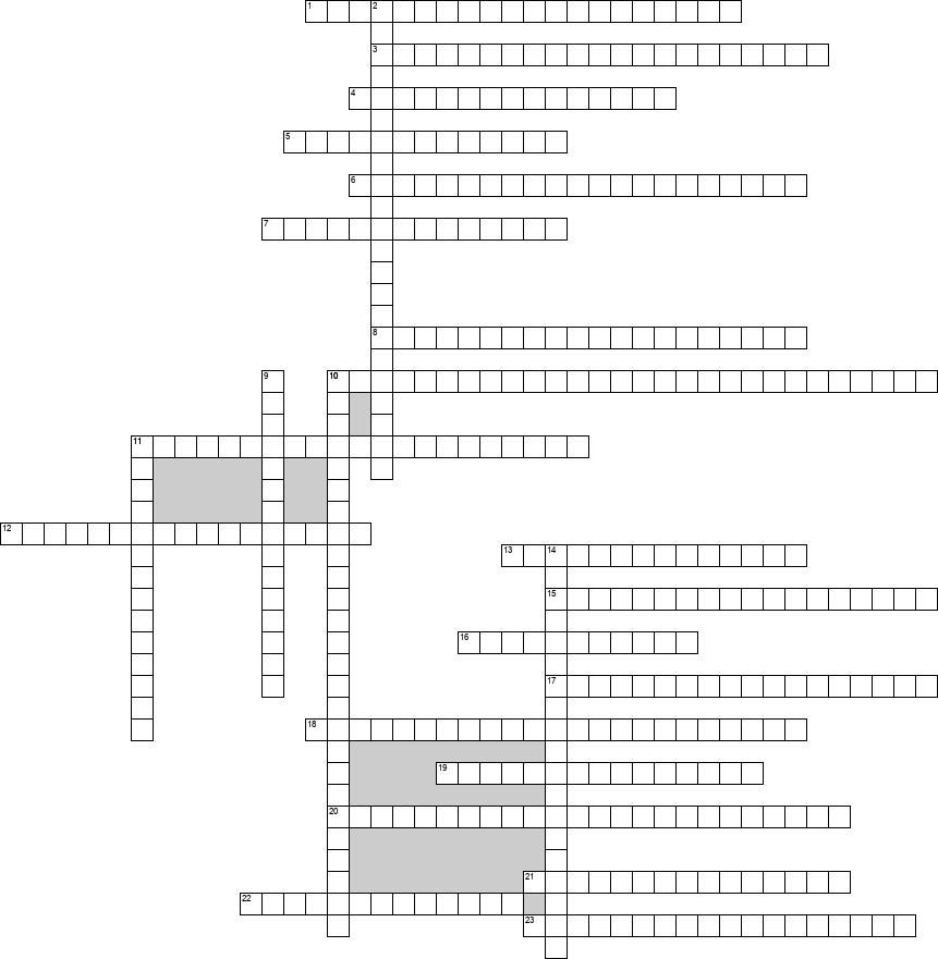 Кроссворд по предмету логистике - на тему 'Склад'