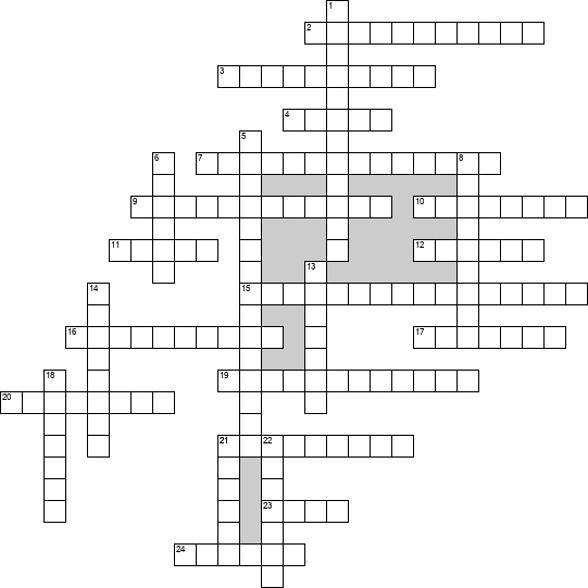 Кроссворд по предмету истории - на тему 'СССР в 20-е, 30-е годы XX века'