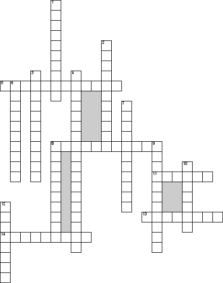 Кроссворд по предмету организационному поведению - на тему 'Биохеверизм'