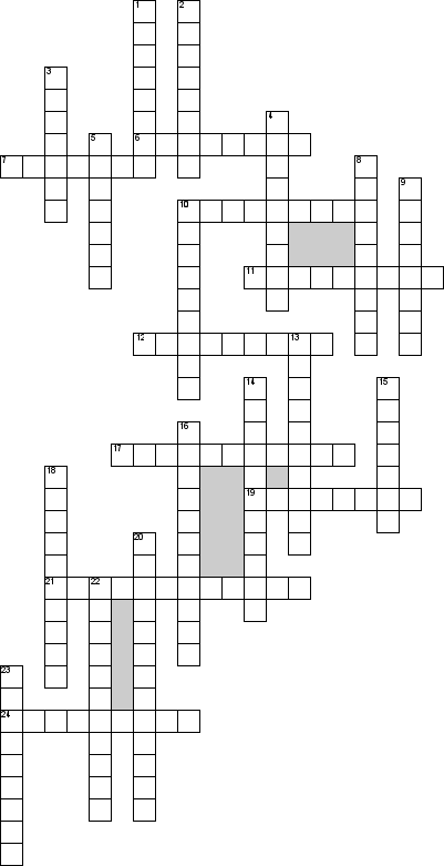 Кроссворд по предмету английскому языку - на тему 'Основы права'