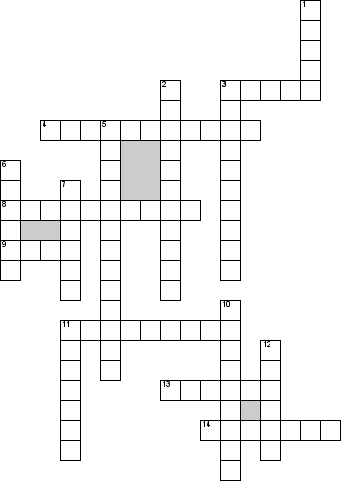 Кроссворд по предмету безопасности жизнедеятельности (БЖД) - на тему 'Газы и атмосферные явления'
