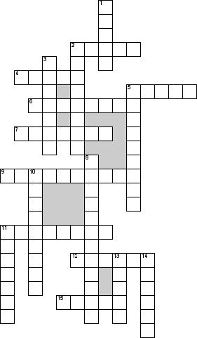 Кроссворд по предмету безопасности жизнедеятельности (БЖД) - на тему '5 класс'