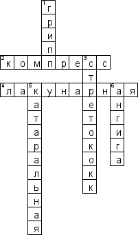 Кроссворд по предмету медицине - на тему 'Воздушно-капельная инфекция'