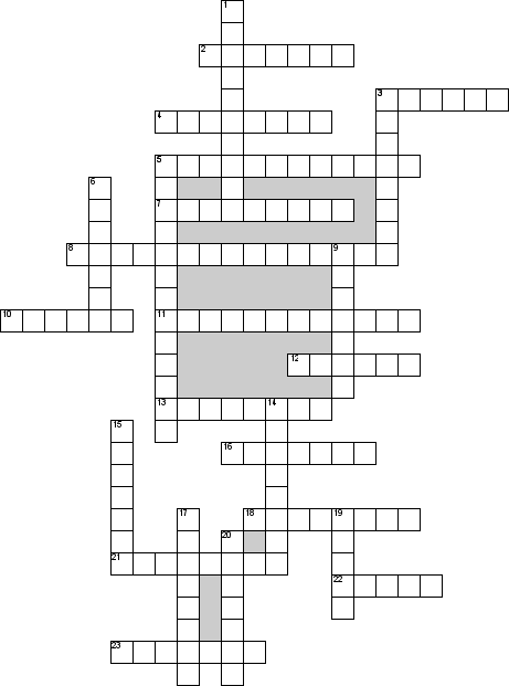 Кроссворд по предмету истории края - на тему 'Иркутская земля'