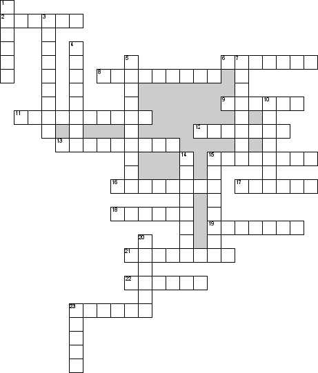 Кроссворд по предмету Прочее - на тему 'Новый год'