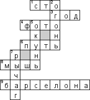 Кроссворд по предмету Прочее - на тему 'Общее развитие'