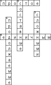 Кроссворд по предмету уголовному праву - на тему 'Единичные сложные преступления'