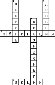 Кроссворд по предмету деньгам, кредитам, банкам (ДКБ) - на тему 'Безналичный оборот'