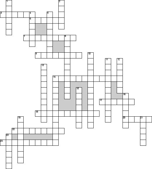 Кроссворд по предмету спорту - на тему 'Бадминтон'