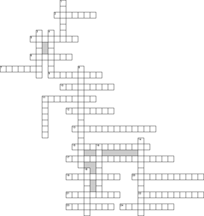 Кроссворд по предмету кулинарии - на тему 'Торты'