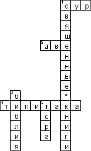 Кроссворд по предмету религии - на тему 'Общая'