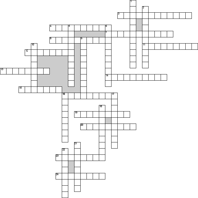 Кроссворд по предмету литературе - на тему 'Блок Александр Александрович'