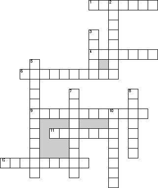 Кроссворд по предмету информатике - на тему 'Устройства вывода'