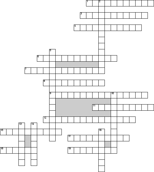 Кроссворд по предмету налогообложению - на тему 'Таможенные пошлины'