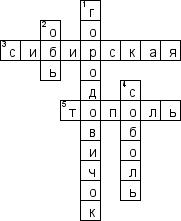 Кроссворд по предмету географии - на тему 'Новосибирск'