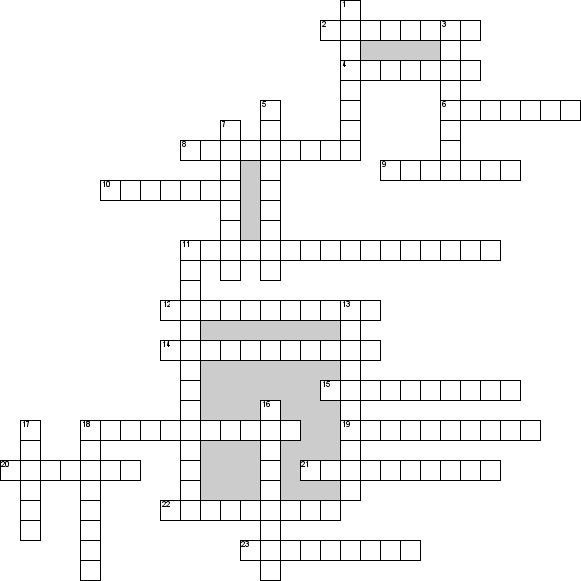 Кроссворд по предмету географии - на тему 'Поволжье'