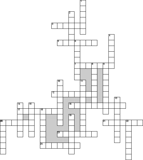 Кроссворд по предмету географии - на тему 'Животные'