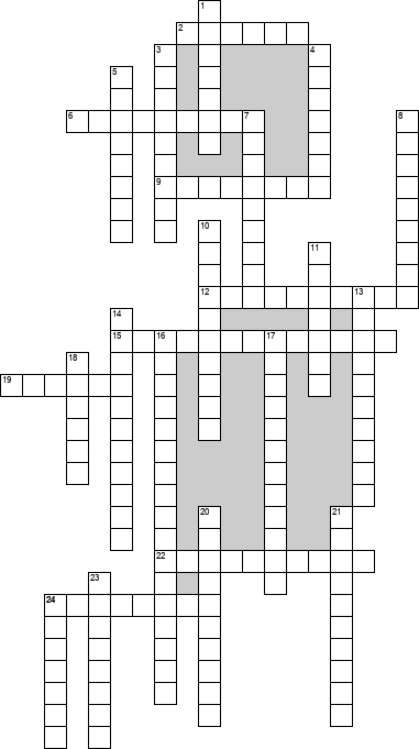 Кроссворд по предмету географии - на тему 'Природа России'