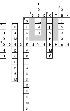 Кроссворд по предмету ремонту автомобиля - на тему 'Общий'